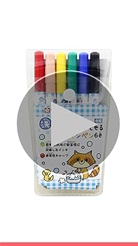 Amazon.co.jp: サクラクレパス 洗たくでおとせるサインペン 6色